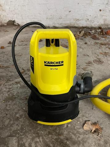 Kärcher SP 2 Flat dompelpomp + darm 10m, Enlèvement, Comme neuf, Électrique, Pompe à eaux claires