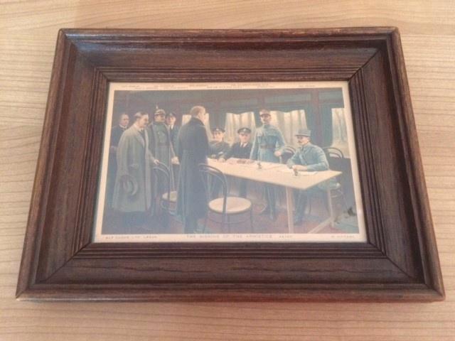 Ondertekening wapenstilstand WOI, Verzamelen, Militaria | Algemeen, Overige soorten, Overige typen, Ophalen of Verzenden