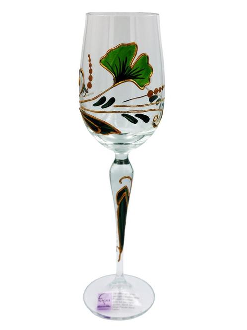 Paul Nagel - Hand geschilderd Wijnglas/champagneglas, Verzamelen, Glas en Drinkglazen, Zo goed als nieuw, Overige typen, Ophalen of Verzenden