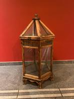 Grote houten lantaarn, Huis en Inrichting, Ophalen of Verzenden, Zo goed als nieuw