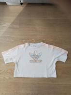 t-shirt crop top maat 140-146 in goede staat Adidas, Kinderen en Baby's, Adidas, Gebruikt, Meisje, Ophalen of Verzenden