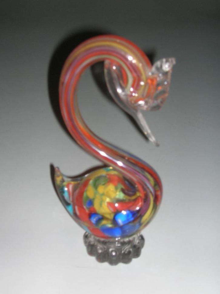 Glazen zwaan, Antiek en Kunst, Antiek | Glaswerk en Kristal, Ophalen of Verzenden