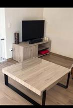 Salontafel - Lucca bruin/grijs, Huis en Inrichting, Ophalen, 50 tot 100 cm, Vierkant, 50 tot 100 cm