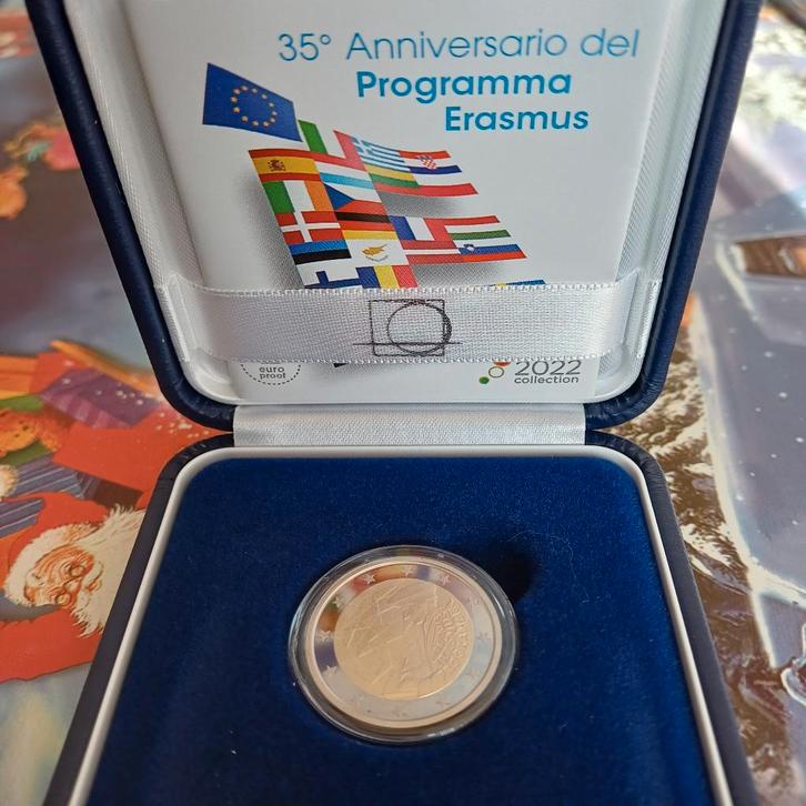 2 Euro Erasmus Proof Italie 2022, Postzegels en Munten, Munten | Europa | Euromunten, Losse munt, 2 euro, Italië, Ophalen of Verzenden