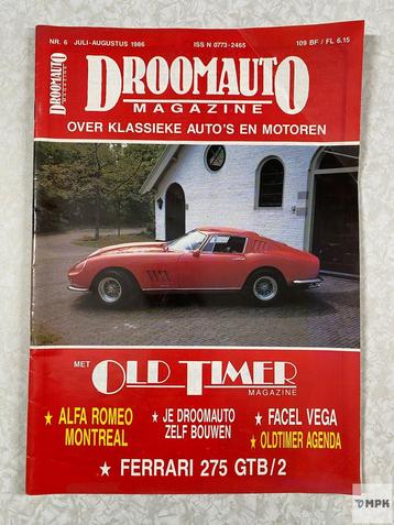 Droomauto Magazine 1986 #6 Ferrari 275 GTB/2 Alfa Montreal beschikbaar voor biedingen