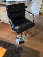 2 Barkrukken, Huis en Inrichting, Barkrukken, Ophalen, Gebruikt, In hoogte verstelbaar, Leer