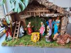 Grote kerststal met beelden uit Italië, Diversen, Gebruikt, Ophalen of Verzenden
