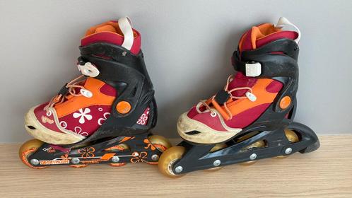 Rollers enfant 4 roues Décathlon 32/34, Sport en Fitness, Skeelers, Gebruikt, Inline skates 4 wielen, Kinderen, Verstelbaar