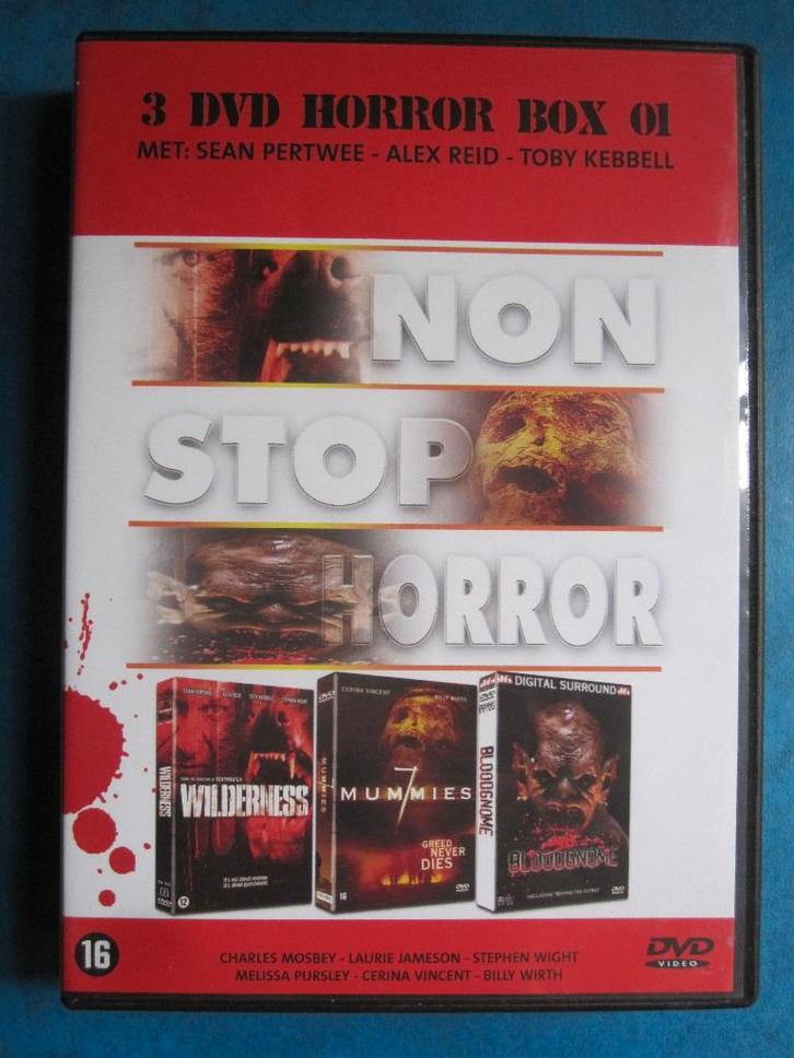 3 DVD Horror Box 01 (3 films op 3 disc), Cd's en Dvd's, Dvd's | Horror, Zo goed als nieuw, Overige genres, Boxset, Vanaf 16 jaar