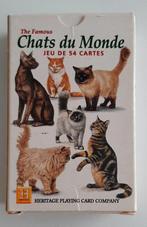 Jeu de 54 cartes - Chats du Monde, Zo goed als nieuw, Ophalen, Speelkaart(en)