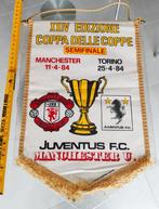 Manchester United Juventus turijn 1984  prachtige vaandel, Ophalen of Verzenden