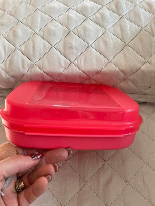 Scharnierdoos 1,1 l Tupperware, Huis en Inrichting, Keuken | Tupperware, Nieuw, Bus of Trommel, Rood, Ophalen of Verzenden