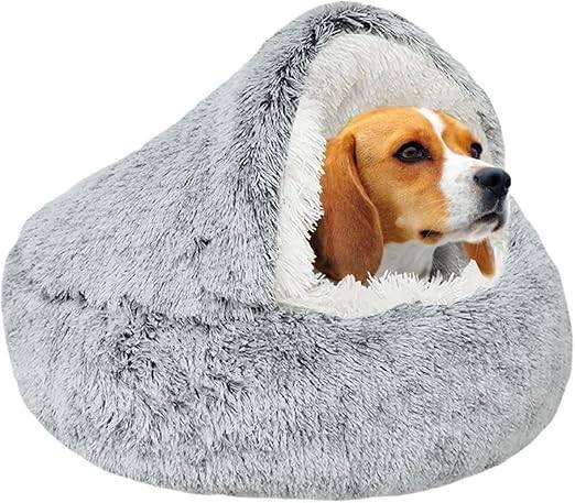 donutbed voor kleine en middelgrote honden | GRATIS LEVERING, Animaux & Accessoires, Paniers pour chiens, Neuf, Coton, Envoi