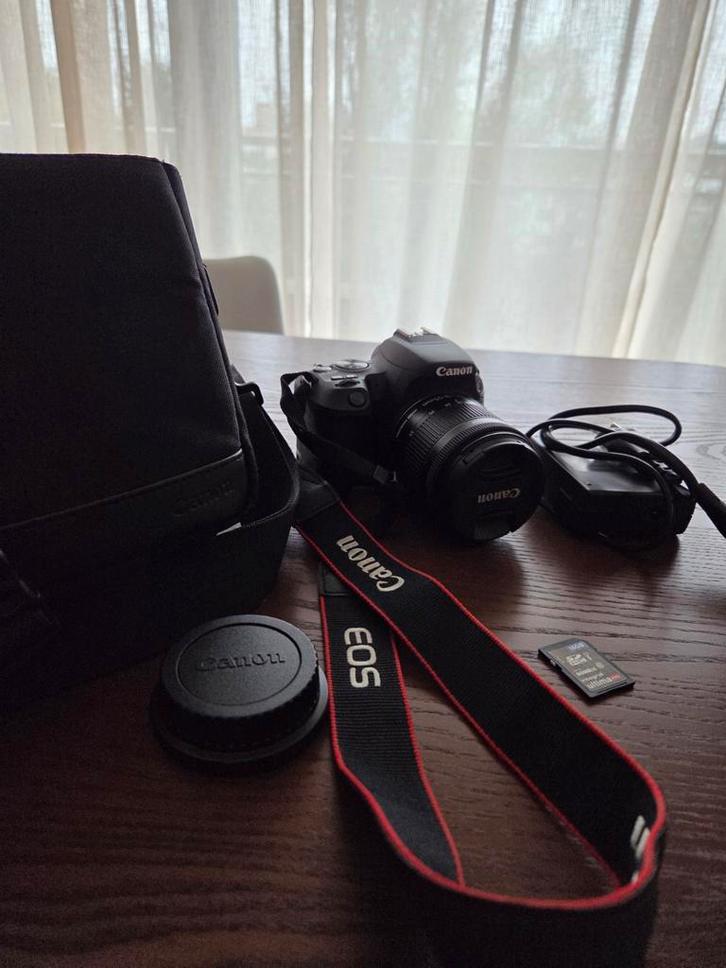 Canon EOS 200D + tas + lens + SD-kaart, als nieuw!, Audio, Tv en Foto, Fotocamera's Digitaal, Zo goed als nieuw, Compact, Canon