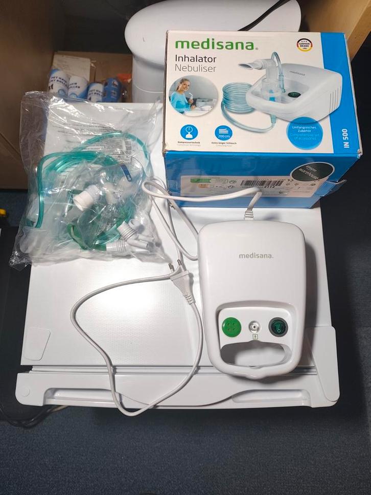Inhalateur medisana IN 500 comme neuf, Electroménager, Équipement de Soins personnels, Comme neuf, Autres types, Enlèvement ou Envoi