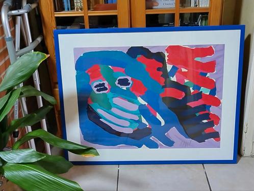 Mooie litho van Karel Appel. Cobra beweging., Antiek en Kunst, Kunst | Schilderijen | Abstract, Ophalen