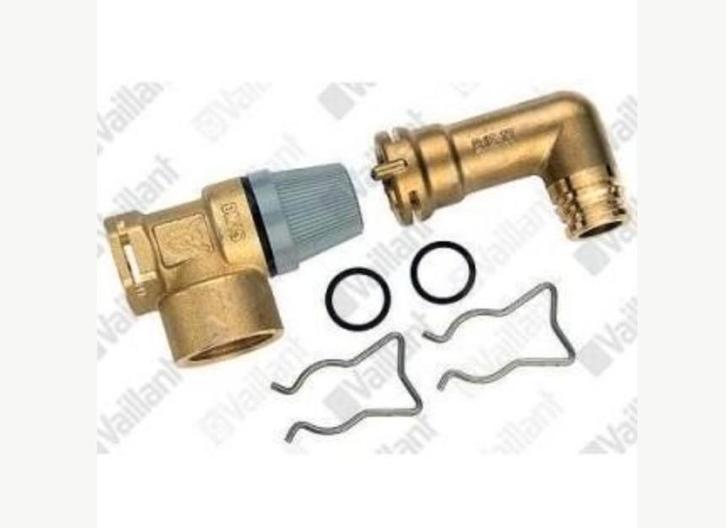 Vaillant atmoMAX/turboMAX veiligheidsventiel  3 bar (nieuw), Verzamelen, Overige Verzamelen, Nieuw, Ophalen of Verzenden