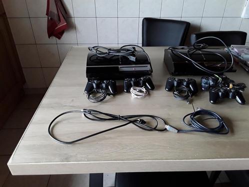 2 PlayStation 3 5 casjes en 35 games, Games en Spelcomputers, Spelcomputers | Sony PlayStation 3, Zo goed als nieuw, Phat, 60 GB