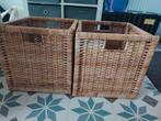 Rieten manden, Huis en Inrichting, Ophalen, Gebruikt, Vierkant, Mand