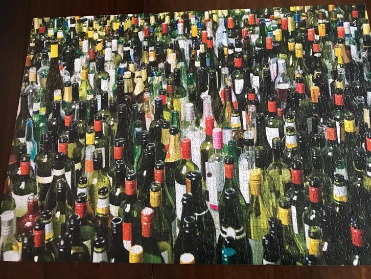 Legpuzzel  WINE-TIME, Hobby en Vrije tijd, Denksport en Puzzels, Zo goed als nieuw, Legpuzzel, 500 t/m 1500 stukjes, Ophalen of Verzenden