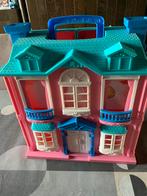 Miniatuurhuis -inklapbaar met handvat - allerlei meubeltjes., Kinderen en Baby's, Ophalen, Zo goed als nieuw