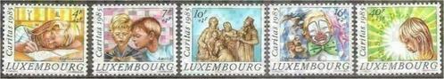 Luxemburg 1985 - Yvert 1088-1092 - Spelende kinderen (PF), Timbres & Monnaies, Timbres | Europe | Autre, Non oblitéré, Luxembourg