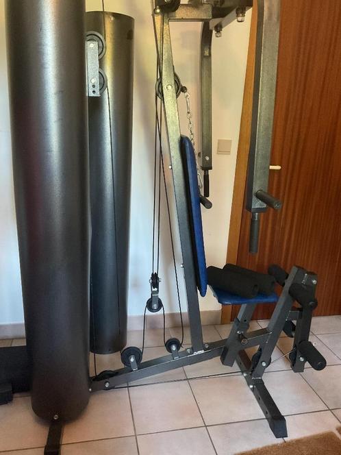 Multifunctionele halterbank van 68 kg + transport, Sport en Fitness, Fitnessapparatuur, Gebruikt, Overige typen, Armen, Benen