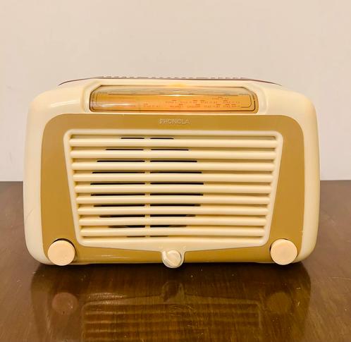 RADIO À TUBE RARE, PHONOLA 5543, ITALIE, 1950, Antiquités & Art, Antiquités | TV & Hi-Fi, Envoi