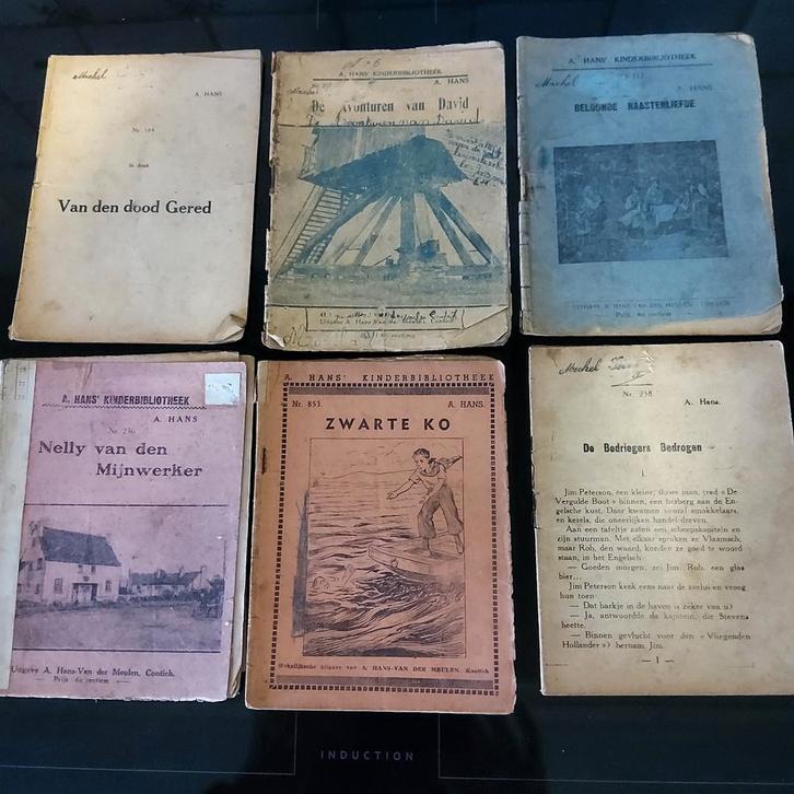 Hans Kinderbibliotheek: 6 exempl. 1920-1930., Antiek en Kunst, Antiek | Boeken en Manuscripten, Ophalen of Verzenden
