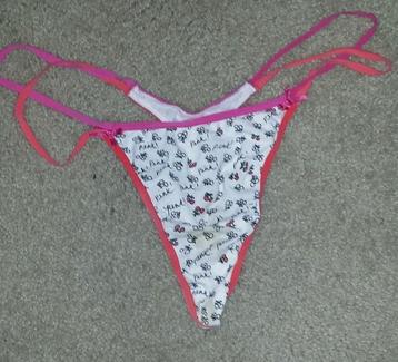 String rouge, rose et blanc avec imprimé taille M, Enlèvement ou Envoi, Rouge, String