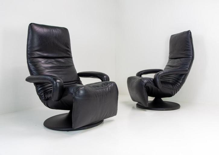 2 x Jori Yoga Relaxfauteuil, Huis en Inrichting, Fauteuils, Zo goed als nieuw, Leer, Ophalen of Verzenden