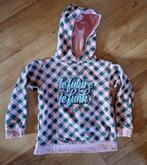 4FF roze-groen geruite hoody 122-128, Gebruikt, Meisje, Trui of Vest, Ophalen of Verzenden