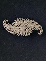 Oude broche van zilver en marcasiet, Ophalen of Verzenden, Zilver, Broche