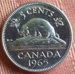 CANADA: 5 CENT 1965 PROOF KM 60.1, Postzegels en Munten, Munten | Amerika, Verzenden, Noord-Amerika, Losse munt