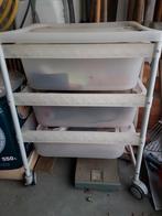 Opslagkar, 3 bakken met wielen onder, ikea, nieuw staat, Kinderen en Baby's, Kinderkamer | Commodes en Kasten, Ophalen of Verzenden