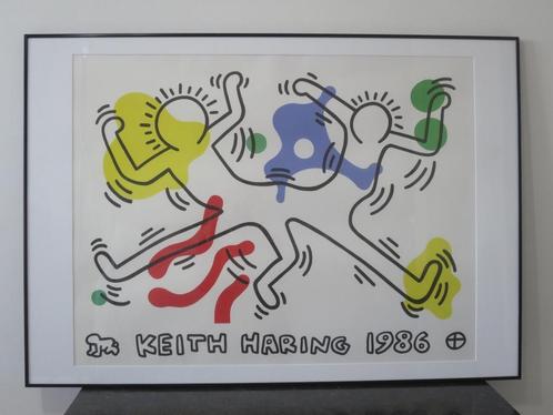 Lithografie van Keith Haring „Dancers” - 1987, Antiek en Kunst, Kunst | Litho's en Zeefdrukken, Ophalen