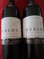 2 bouteilles de Merlot, vin de Pays d' Oc, 13% vol., Pleine, Comme neuf, Enlèvement, Vin rouge