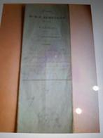 Acte notarié de vente, partage, ... du 29 juin, Enlèvement ou Envoi