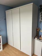 Kleerkast - wit hout, Huis en Inrichting, Kasten | Kleerkasten, Ophalen, Gebruikt, Strak wit, 200 cm of meer