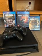 Playstation 4 + spelletjes, Games en Spelcomputers, Spelcomputers | Sony PlayStation 4, Ophalen, Zo goed als nieuw