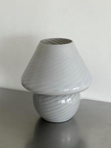 Vintage Murano swirl tafellamp, Enlèvement, Comme neuf