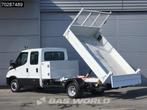 Iveco Daily 35C16 3.0L Kipper met Kist Dubbel Cabine Dubbell, Auto's, Stof, Gebruikt, Euro 6, 4 cilinders