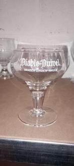 Brouwerij bier antiek glas Diable-Duivel, Ophalen of Verzenden, Gebruikt, Glas of Glazen, Overige merken