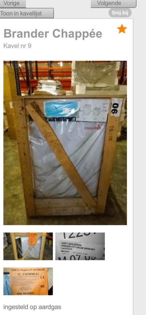 Chappée Edena 28LEB – 28 kW, Doe-het-zelf en Bouw, Chauffageketels en Boilers, Zo goed als nieuw, Boiler, Aardgas, Ophalen