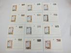 Briefkaarten postfris 12 stuks volledige reeks BK54 tot BK65, Envoi
