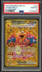 Charizard ex PSA 10 - 228/197 - Obsidian Flames 2023, Ophalen of Verzenden, Zo goed als nieuw, Losse kaart