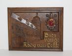 220 Leffe / Imitatiehouten Reclamebord, Verzamelen, Ophalen of Verzenden, Gebruikt, Reclamebord, Plaat of Schild, Leffe