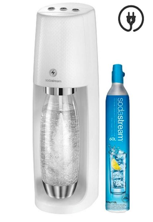 Witte Sodastream Spirit One Touch - 2 cilinders en 3 flessen, Elektronische apparatuur, Bruiswatermachines, Zo goed als nieuw