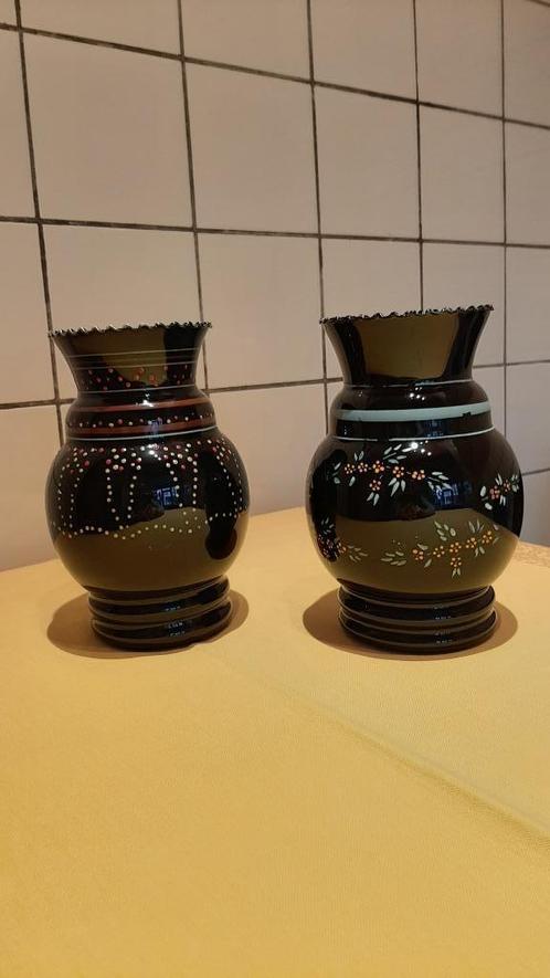 Paire de vases Art Déco Verreries Doyen, Antiquités & Art, Antiquités | Verre & Cristal, Enlèvement