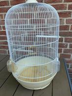 WITTE RONDE VOGELKOOI VOOR KANARIE NU 30 EURO, Dieren en Toebehoren, Ophalen, Zo goed als nieuw, Overige materialen, Vogelkooi